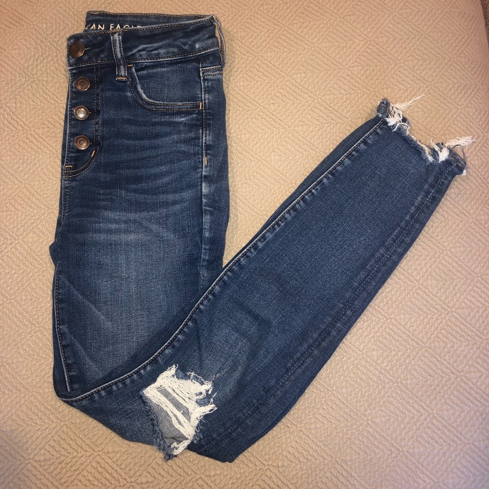 High-waisted, American Eagle Skinny Jeans